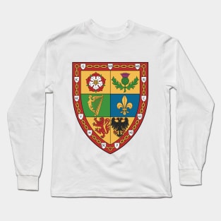 USA Early Ethnic Coat of Arms Long Sleeve T-Shirt